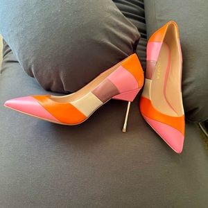 Kurt Geiger Pink and Orange Heels